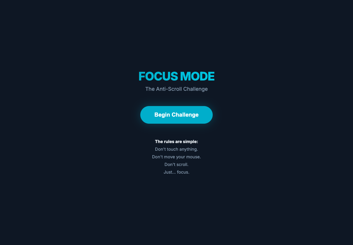 Focus Mode